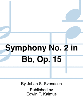Book cover for Symphony No. 2 in Bb, Op. 15