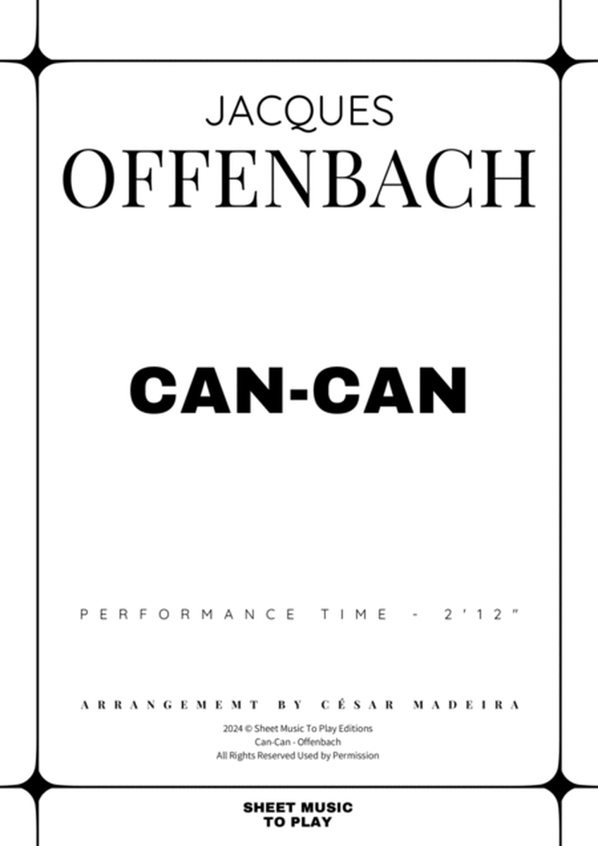 Offenbach - Can-Can - Bb Trumpet and Piano (Full Score and Parts) image number null