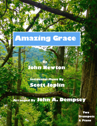 Book cover for Amazing Grace / The Entertainer (Trio for Two Trumpets and Piano)