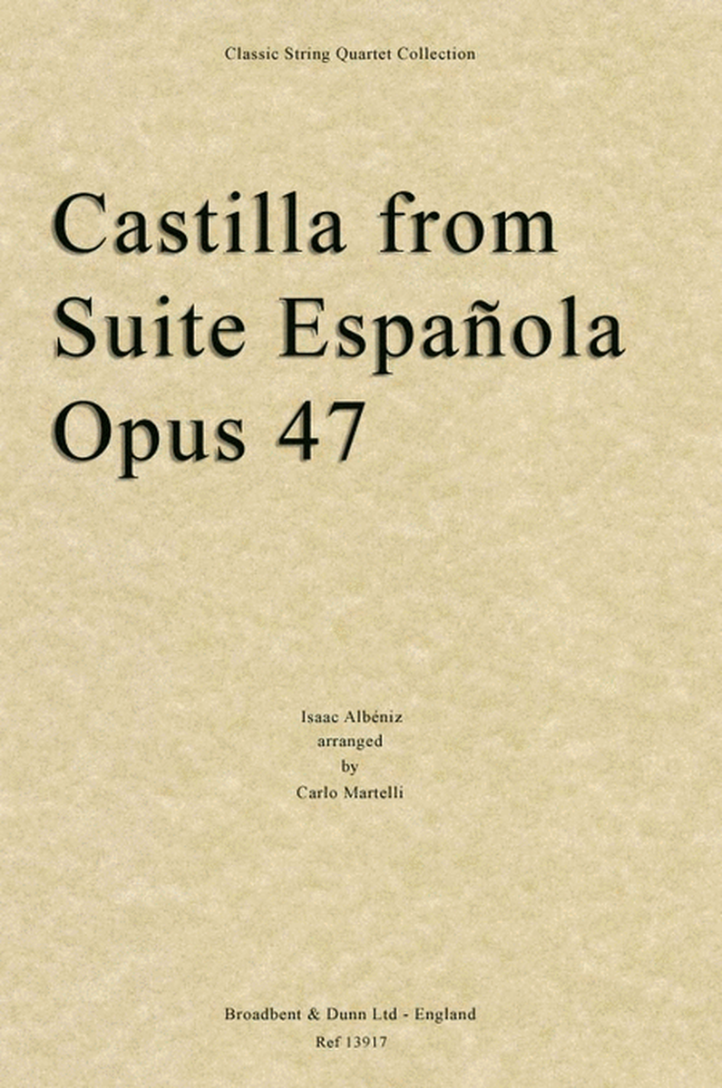 Castilla from Suite Española, Opus 47