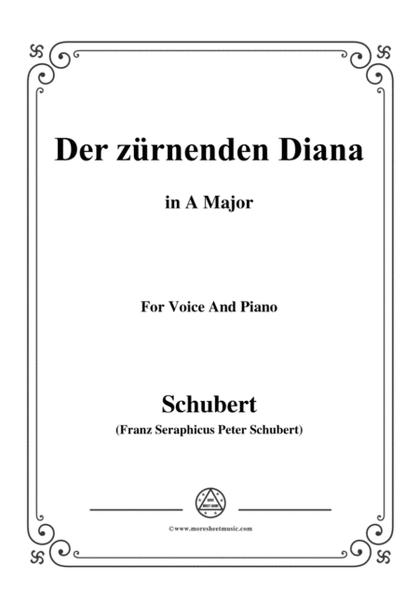 Schubert-Der Zürnenden Diana,Op.36 No.1,in A Major,for Voice&Piano image number null