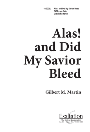 Book cover for Alas, and Did My Savior Bleed