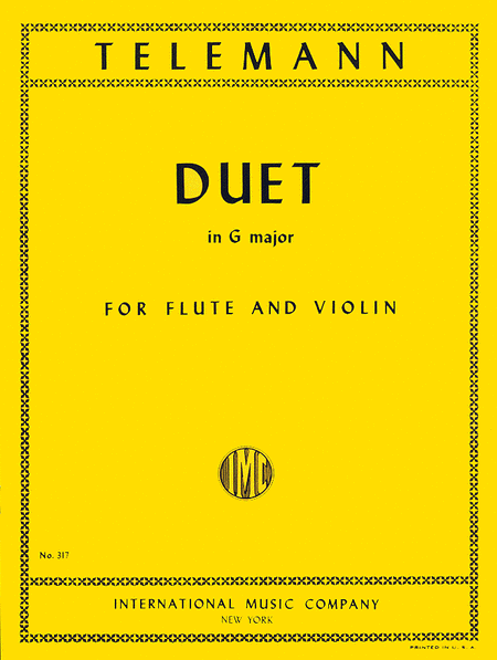Georg Philipp Telemann: Duet in G major for Flute and Violin