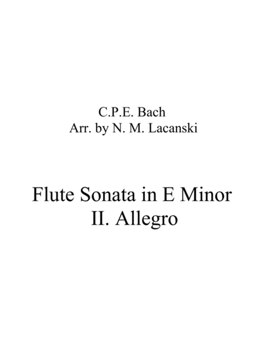 Flute Sonata in E Minor II. Allegro