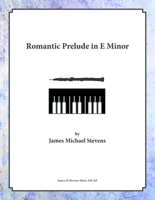 Book cover for Romantic Prelude in E Minor - Oboe & Piano