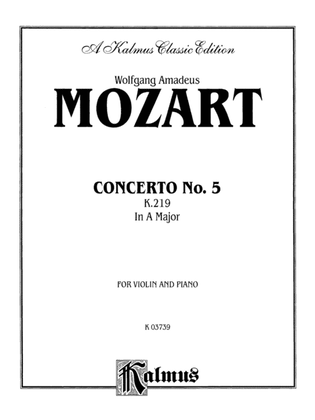 Book cover for Mozart: Violin Concerto No. 5 in A Major, K. 219