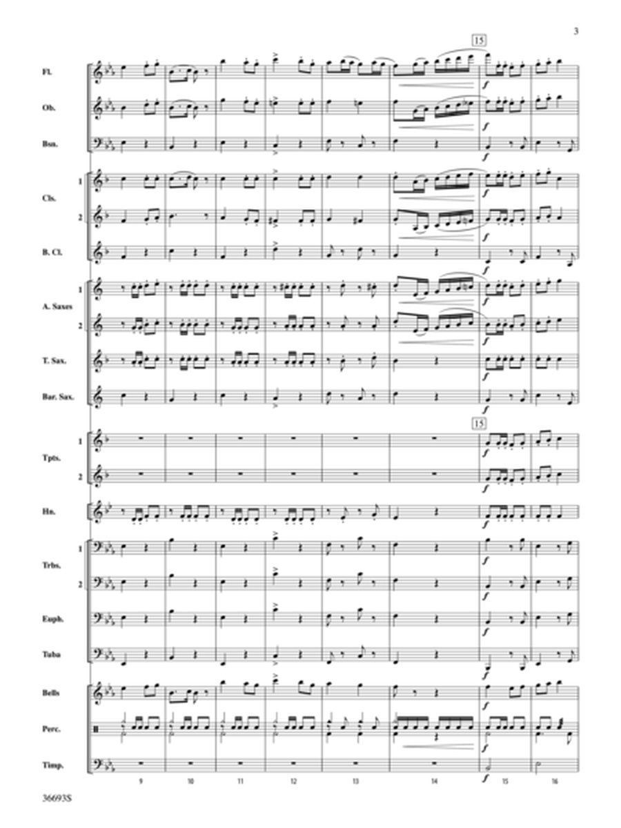 Marche Militaire by Franz Schubert Concert Band - Sheet Music