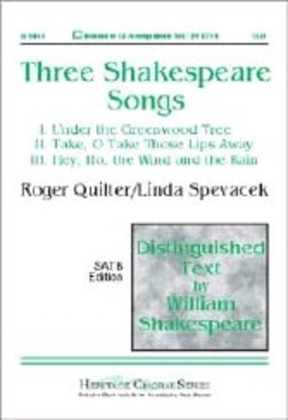 Book cover for Three Shakespeare Songs