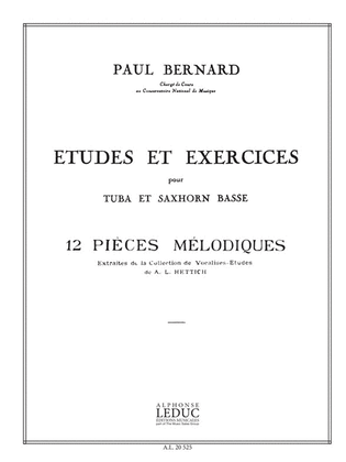 Book cover for Bernard P. 12 Pieces Melodiques Volume 1 Tuba Book