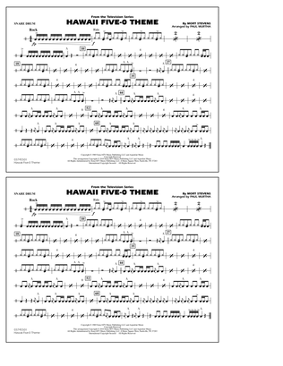 Book cover for Hawaii Five-O Theme - Snare Drum