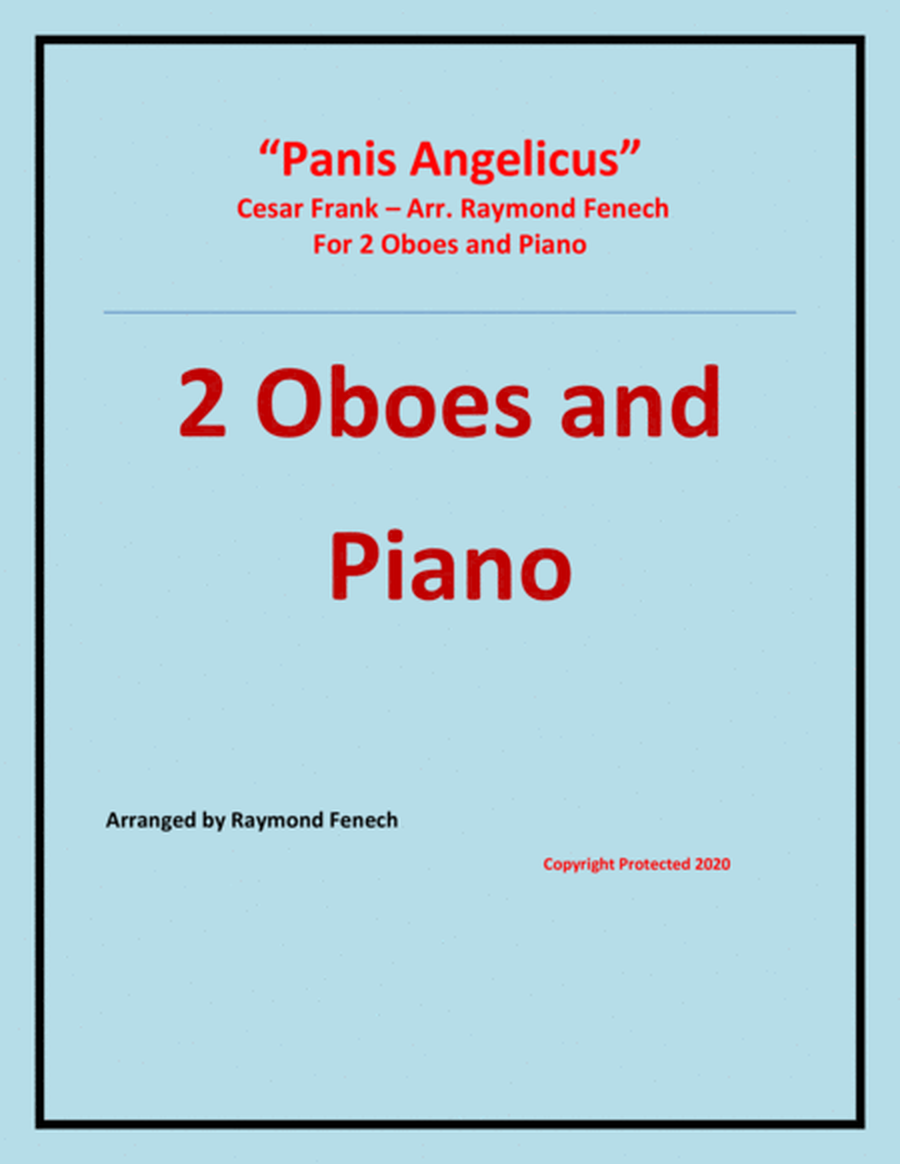 Panis Angelicus - 2 Oboes and Piano image number null