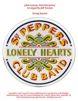 Book cover for Sgt. Pepper's Lonely Hearts Club Band