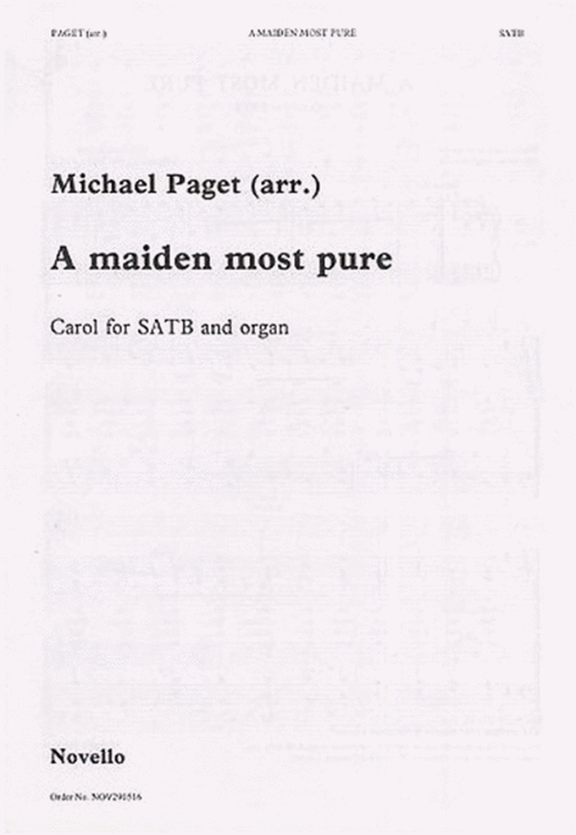 Paget Maiden Most Pure Satb
