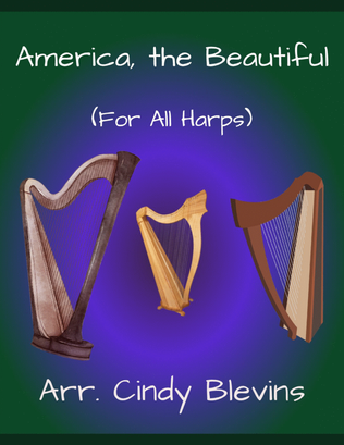 America, the Beautiful, for Lap Harp Solo