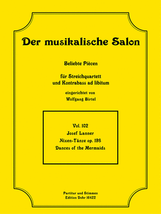 Book cover for Nixen-Tänze op. 198 (für Streichquartett)