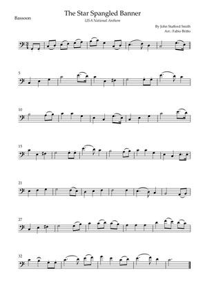 The Star Spangled Banner (USA National Anthem) for Bassoon Solo