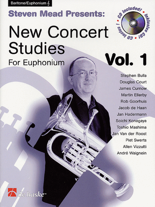 Book cover for Steven Mead Presents: New Concert Studies for Euphonium