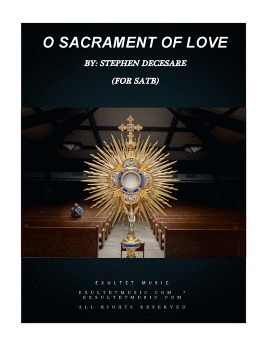 O Sacrament Of Love (for SATB) image number null