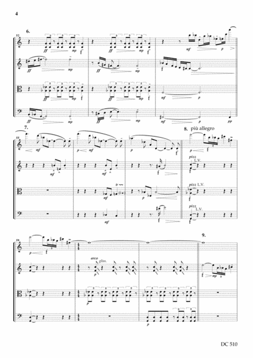 String Quartet No. 5 From The Frieze Of Life (score and parts) image number null