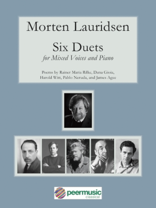 Book cover for Six Duets for Mixed Voices and Piano