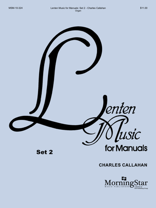 Book cover for Lenten Music for Manuals, Set 2