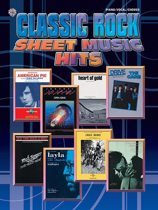 Book cover for Classic Rock Sheet Music Hits