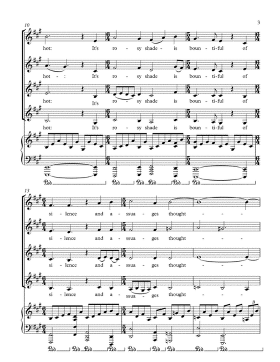"Song and Music" for Women's Chorus and Piano, Poem by Dante Gabriel Rossetti