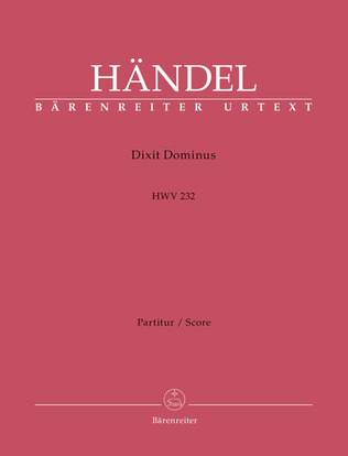 Book cover for Dixit Dominus HWV 232 (Psalm 109)