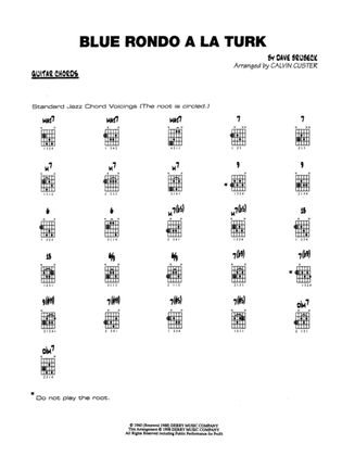 Blue Rondo ala Turk: Guitar Chords