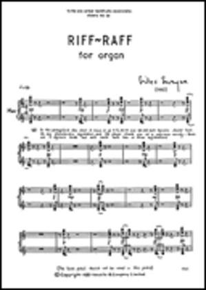 Book cover for Giles Swayne: Riff-Raff for Organ