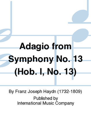 Book cover for Adagio From Symphony No. 13 (Hob. I, No. 13)