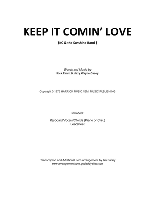 Book cover for Keep It Comin' Love