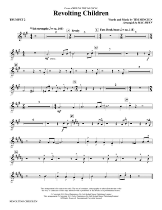Book cover for Revolting Children (from Matilda: The Musical) (arr. Mac Huff) - Trumpet 2