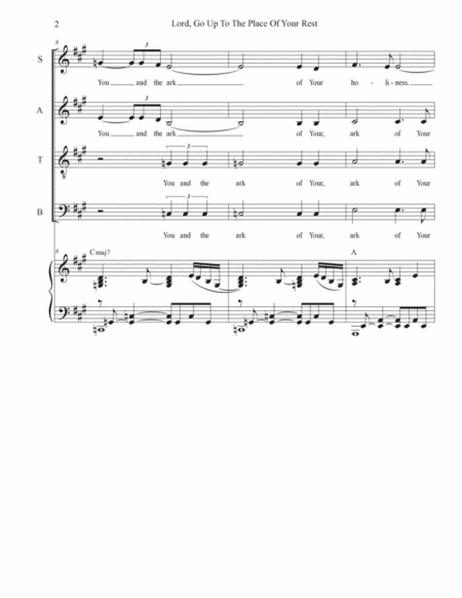 Lord, Go Up To The Place Of Your Rest (SATB) image number null