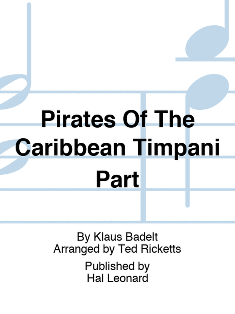 Pirates Of The Caribbean Timpani Part