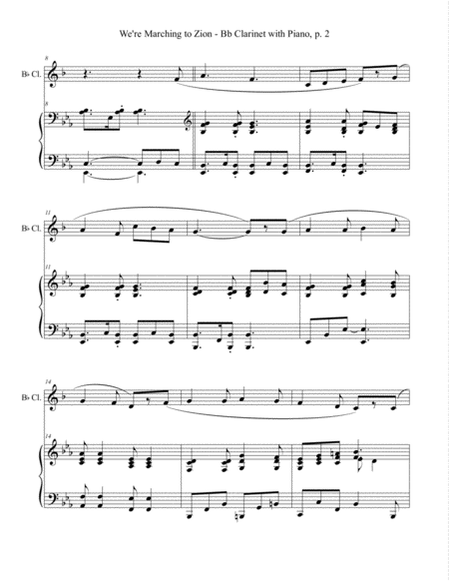 3 VICTORIOUS HYMNS (for Bb Clarinet and Piano with Score/Parts) image number null