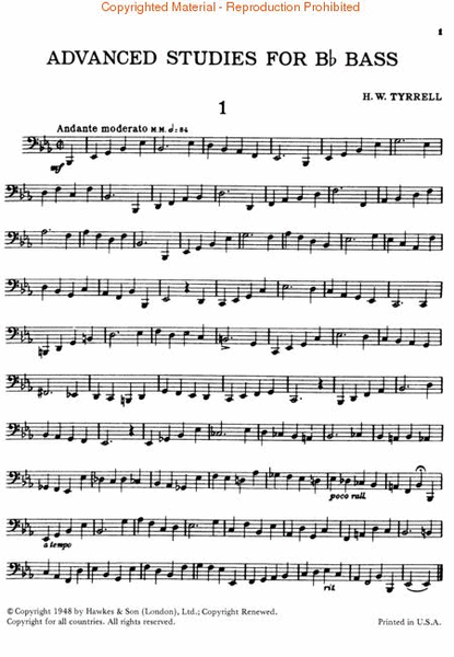 40 Advanced Studies for Bb Bass/Tuba (B.C.) - Tuba - Sheet Music | Sheet  Music Plus