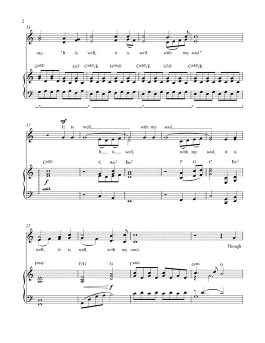 Choral - "It Is Well" 2 part: Soprano and Alto