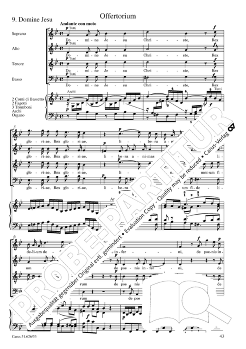 Requiem by Wolfgang Amadeus Mozart 4-Part - Sheet Music