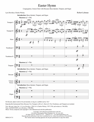 Three Congregational Hymn Settings for Brass