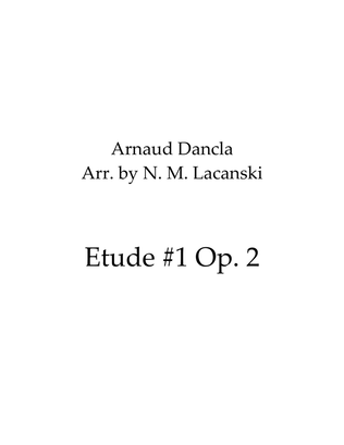 Book cover for Etude #1 Op. 2