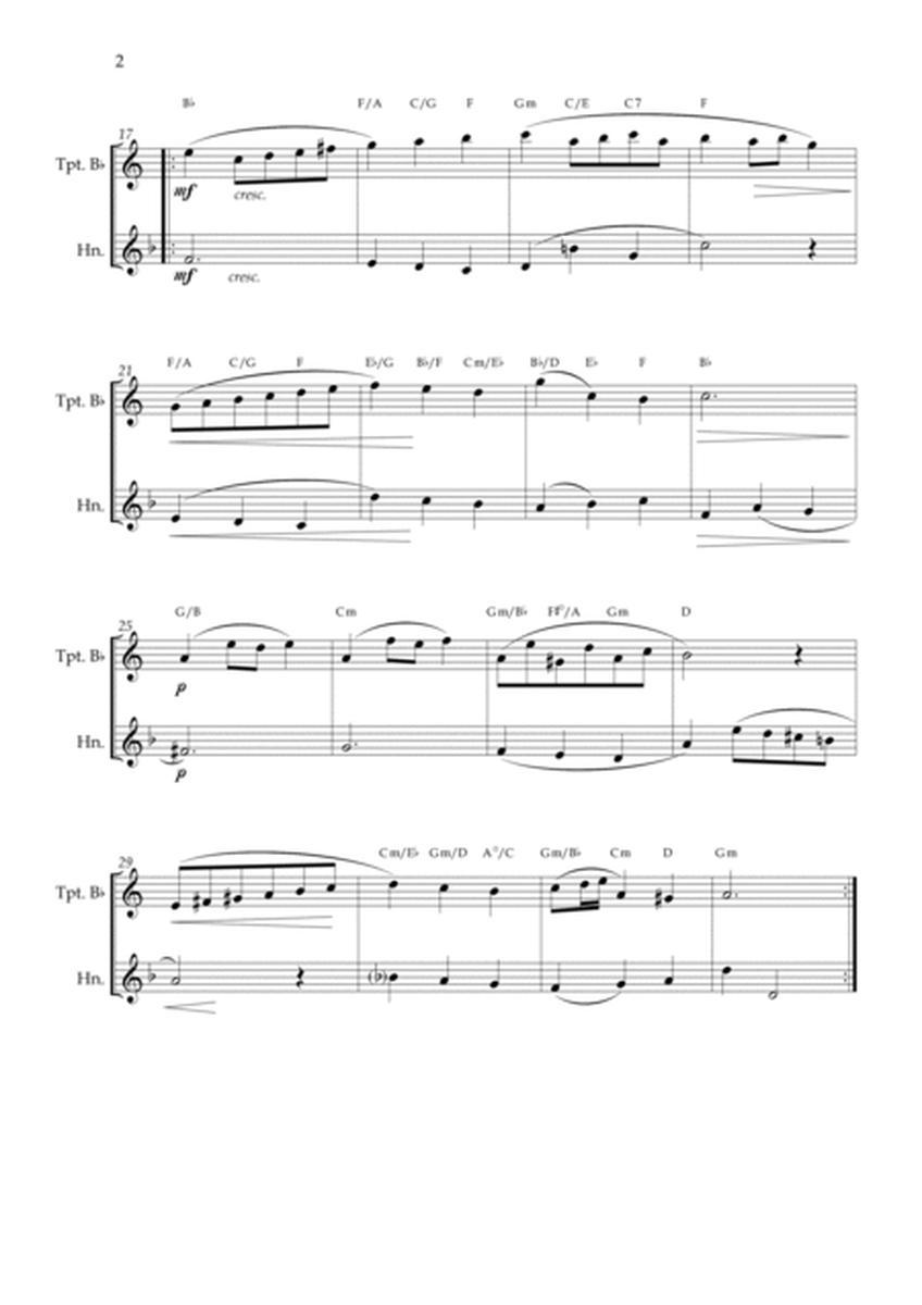 Minuet in G minor BWV anh 115 (Bach) Trumpet and Horn chords image number null