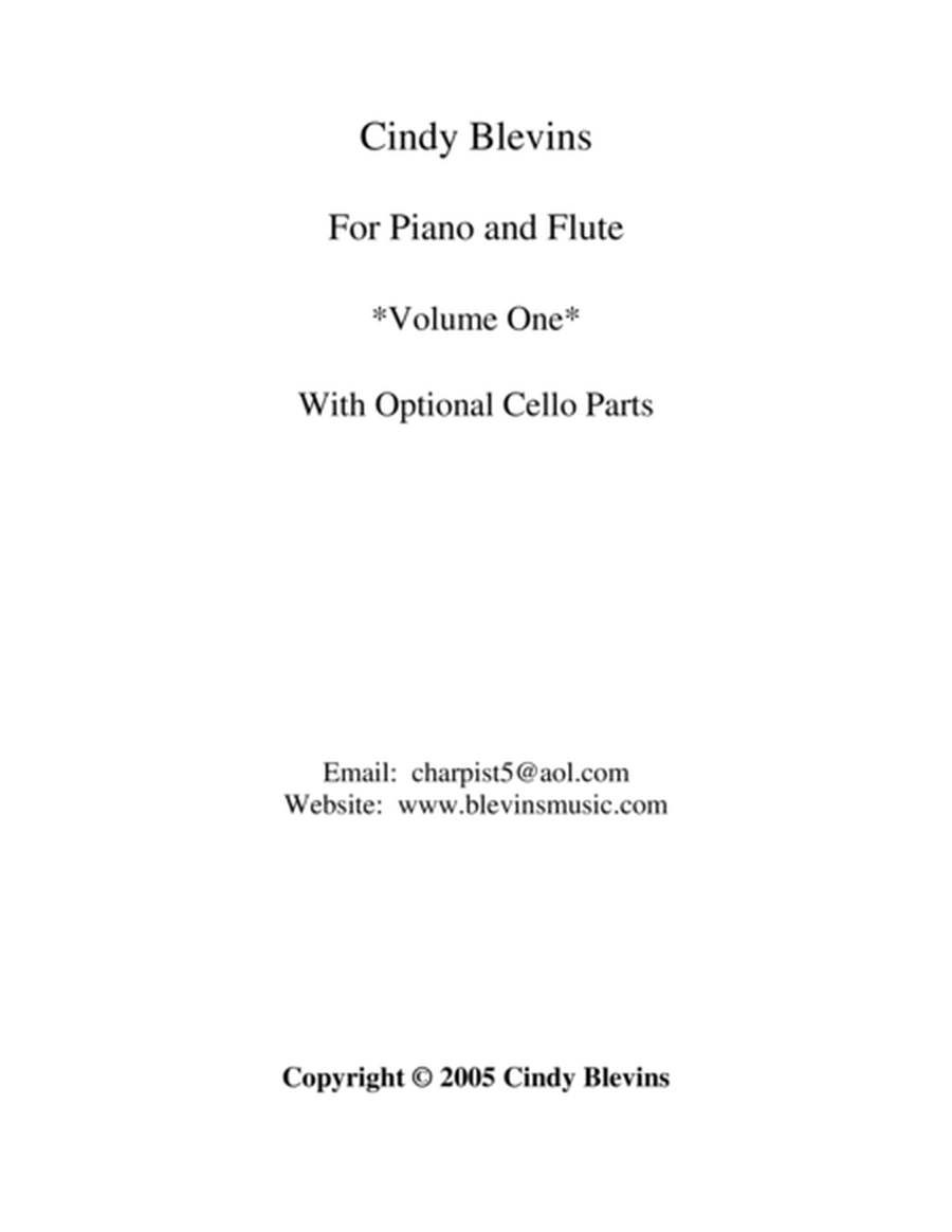 Cindy Blevins for Piano, Flute and Cello, Vol. 1 image number null