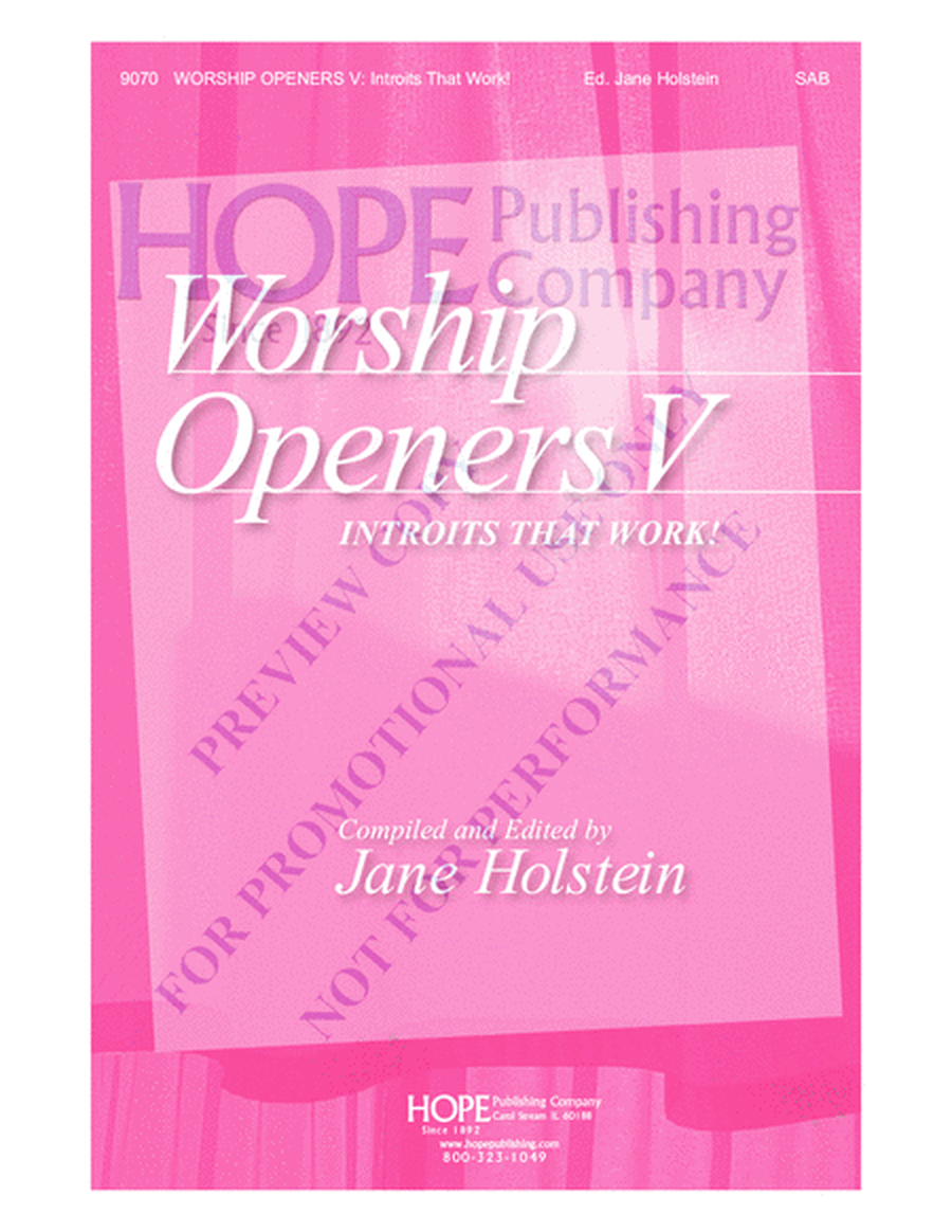 Worship Openers: Introits that Work!, Vol. 5 image number null