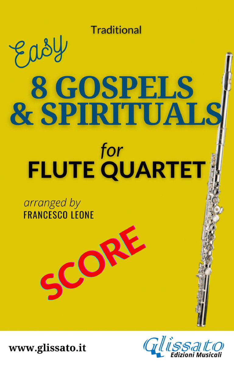 8 Gospels & Spirituals - Flute quartet (score) image number null