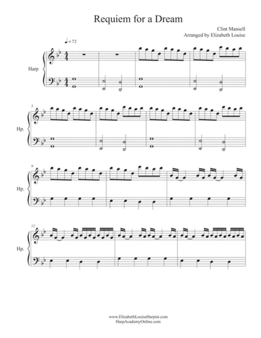 Requiem For A Dream (lever/pedal harp or piano)