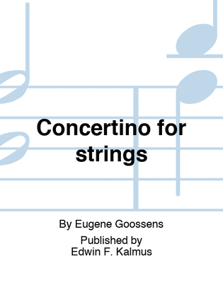 Book cover for Concertino for Strings