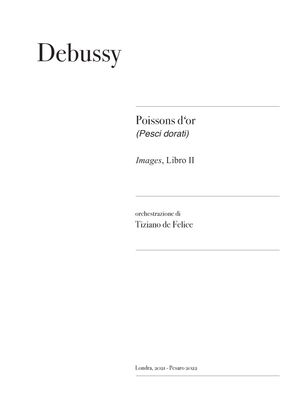Book cover for Poissons d'or (Debussy) - Tiziano de Felice