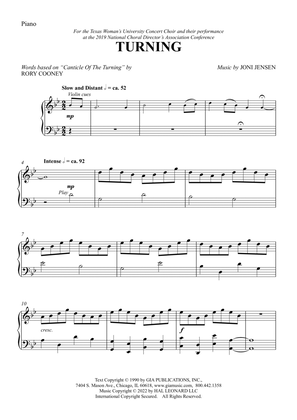 Book cover for Turning (arr. Joni Jensen) - Piano