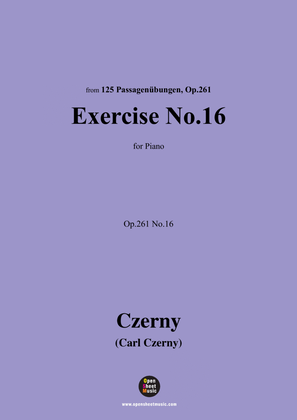 Book cover for C. Czerny-Exercise No.16,Op.261 No.16